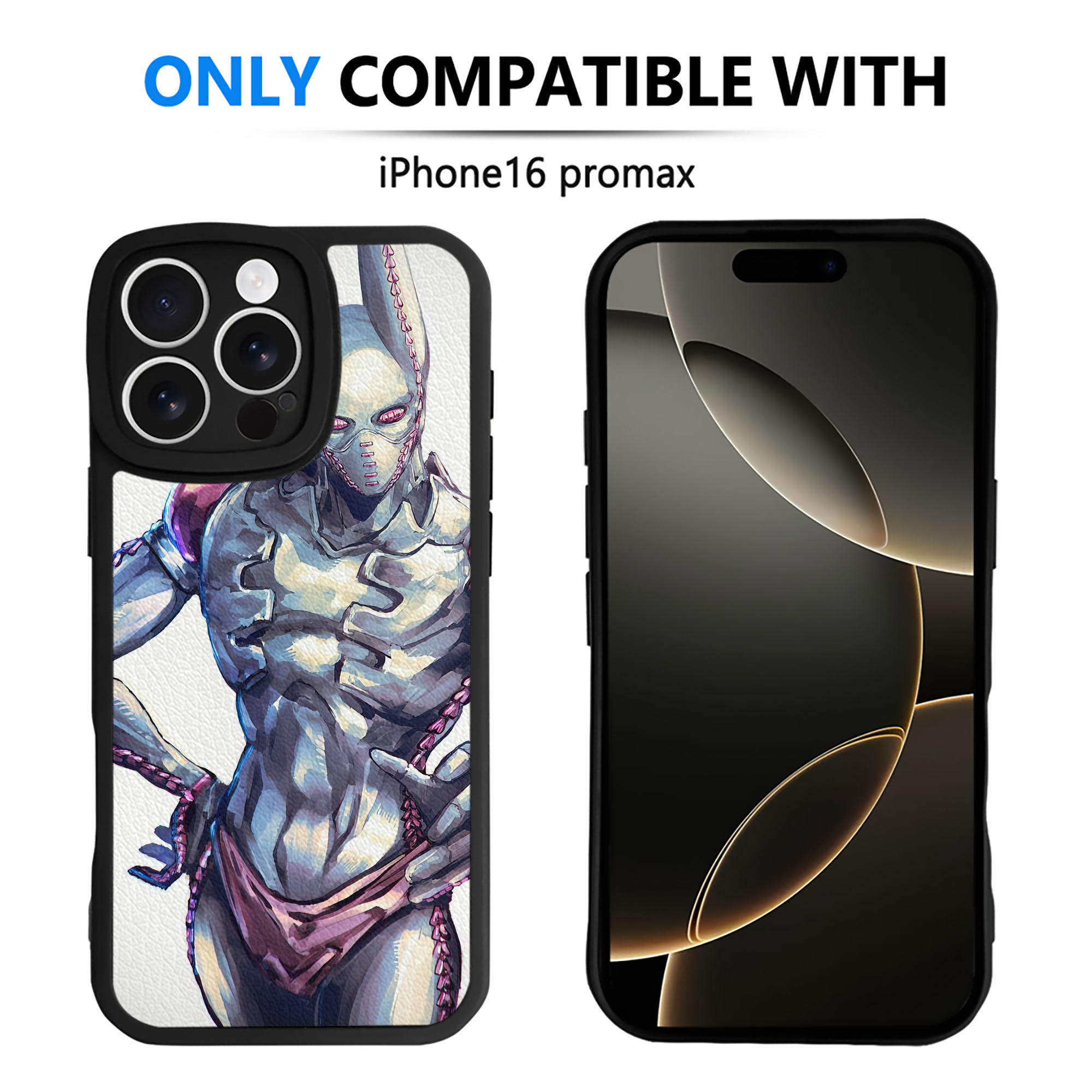 （画像用） ジョジョの奇妙な冒険 JoJo's Bizarre Adventure 【iPhone 16シリーズ対応】シリコンスマホケース（レザー調） 材質：シリコン